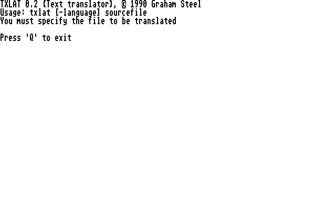 TXLAT — screenshot 1